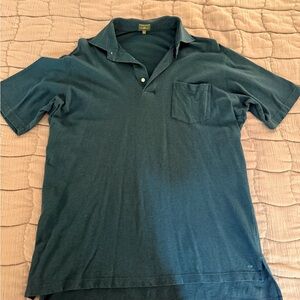 Men's Blue-Green Polo Shirt